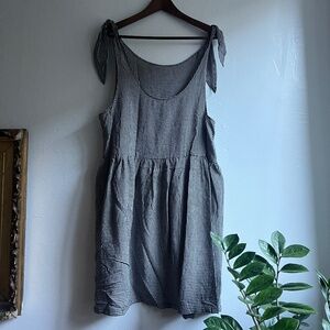 Medium tie-strap gingham dress from Whimsy & Row